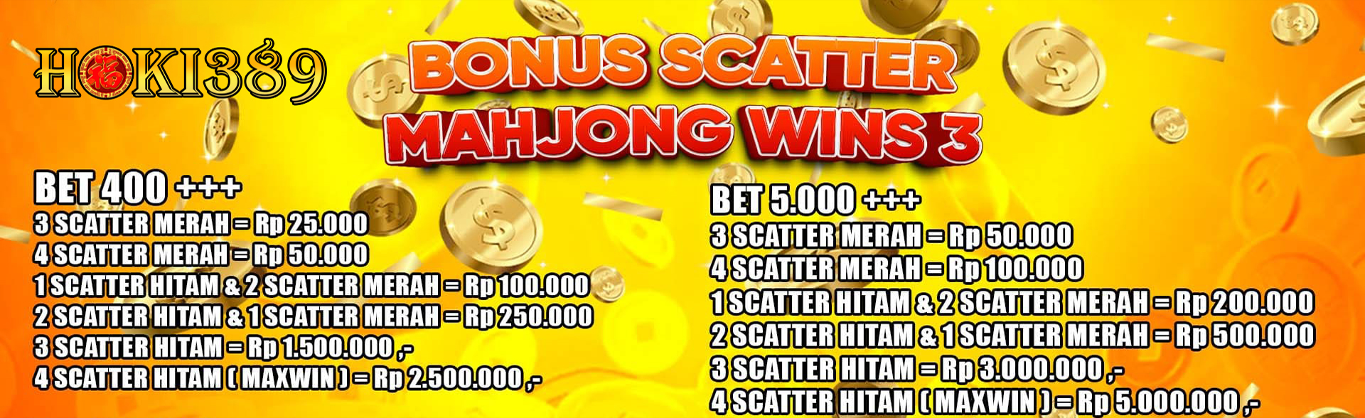 EVENT SCATTER HITAM MAHJONG WINS 3